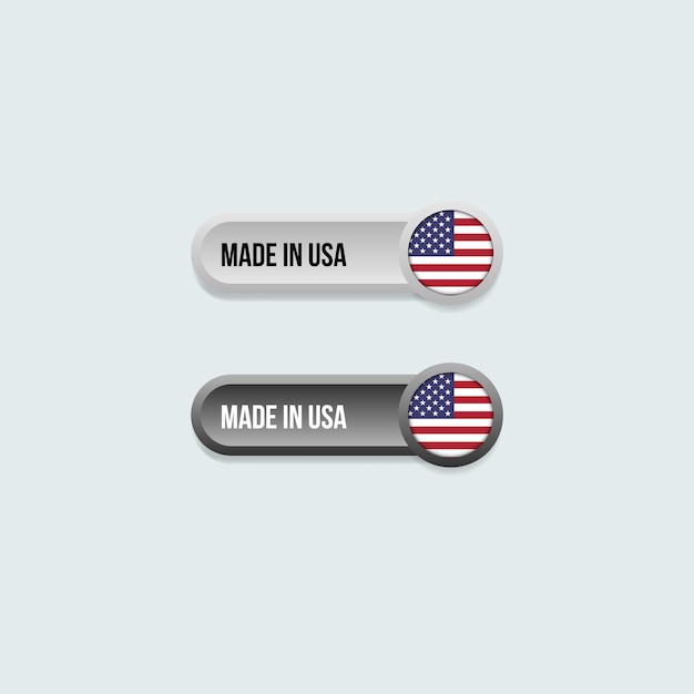 Vector made in usa label sticker for packaging