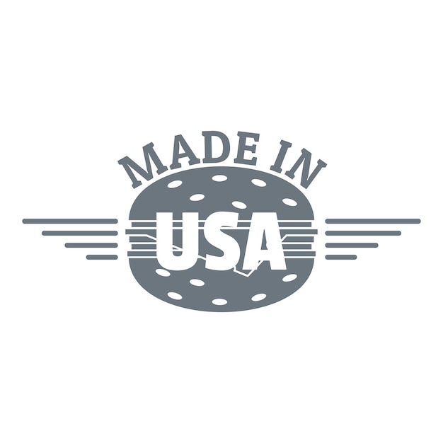 Made in USA 로고 웹 디자인을 위한 Made in USA 벡터 로고의 간단한 그림