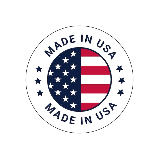 Vector made in usa  vector logo badge