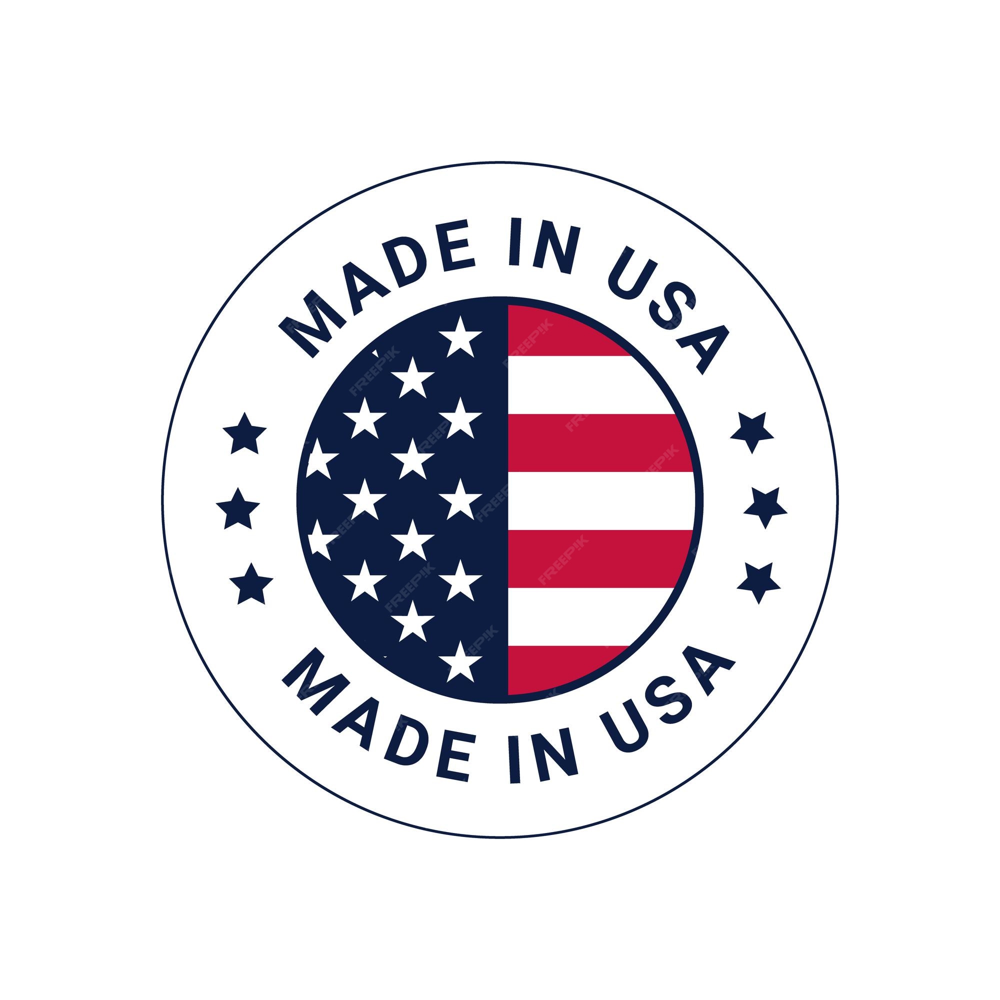 Premium Vector Made in USA vector logo badge