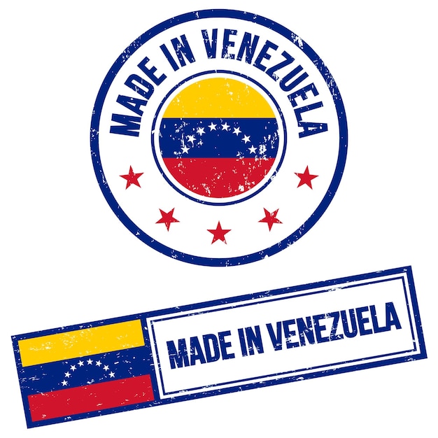 Made in Venezuela Rubber Stamp Sign Grunge Style