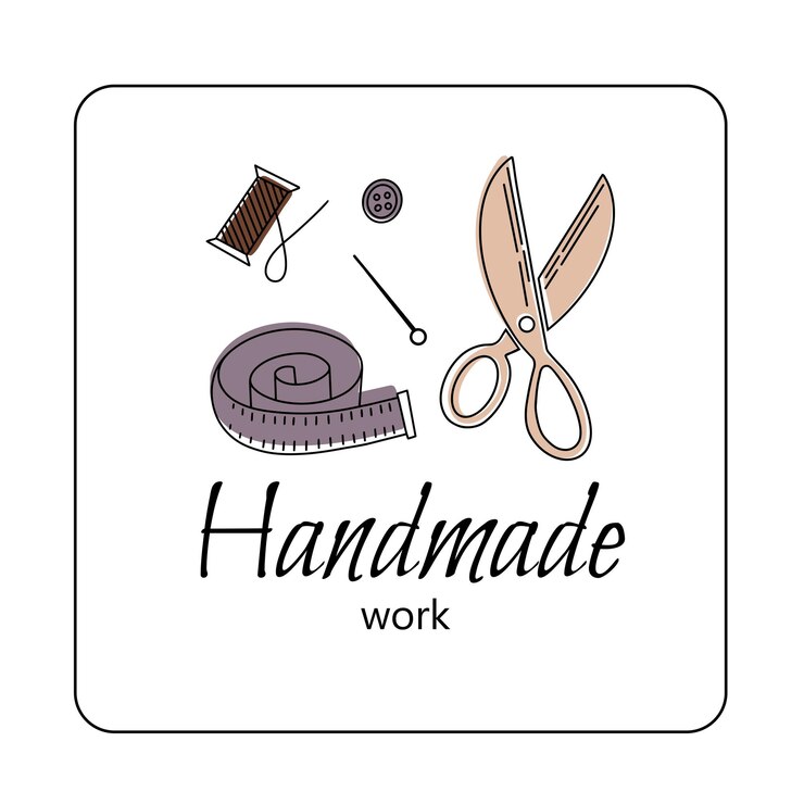 Vector made with love hand drawn colored vector set