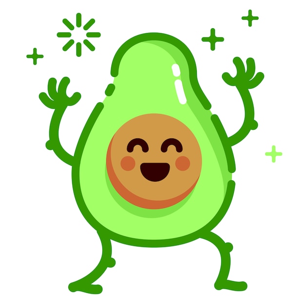 Vector madness avocado fruit