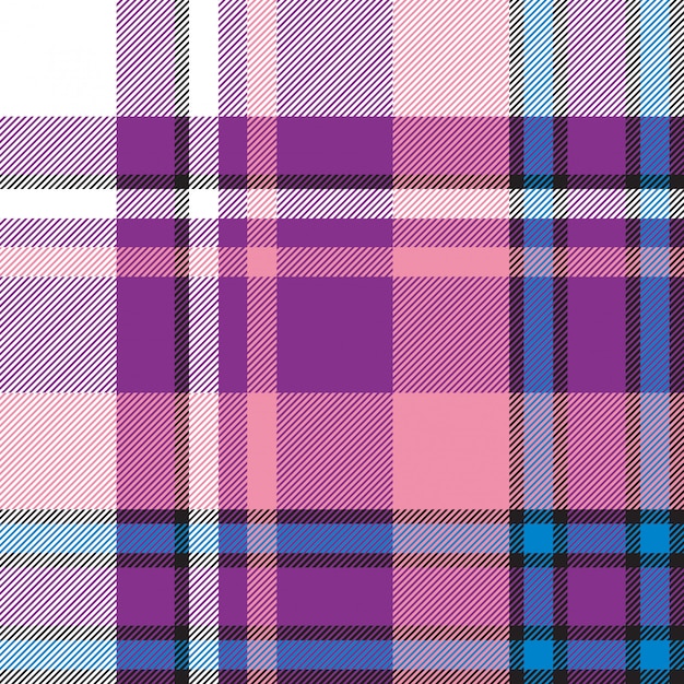 Madras abstract plaid seamless pattern