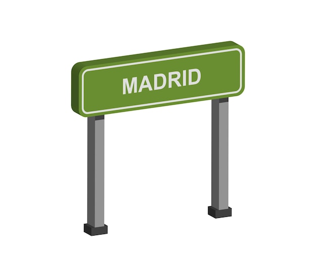 Madrid sign