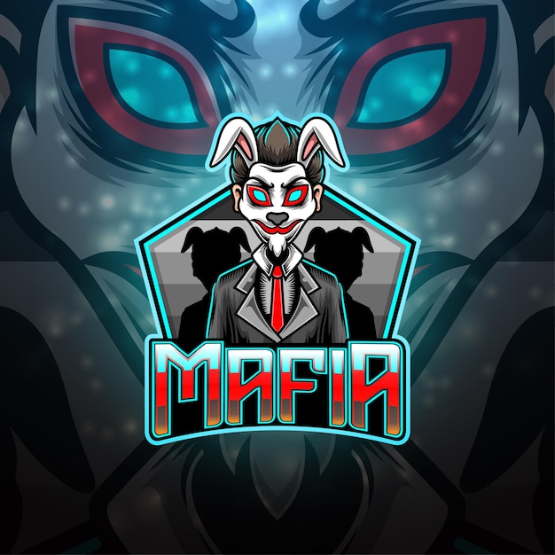 Mafia esport mascotte logo design