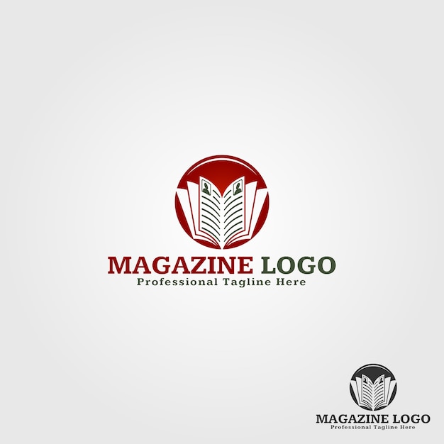 Vector magazine logo template