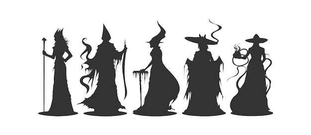 Mage silhouetten Vector illustratie ontwerp