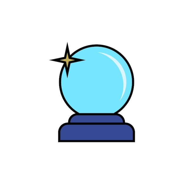 Magic Ball Icon Vector Design Template