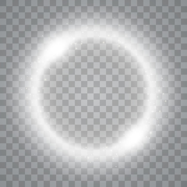 Vector magic circle isolated on transparent