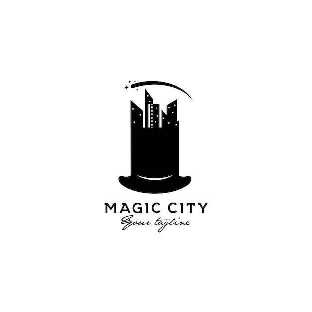 magic city vector logo design