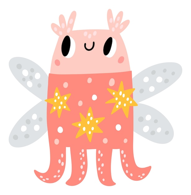 Magic creature Cute fairytale character Funny animal