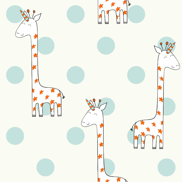 Magic cute giraffe