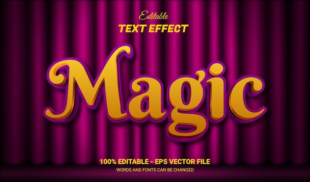 Vector magic editable text effect