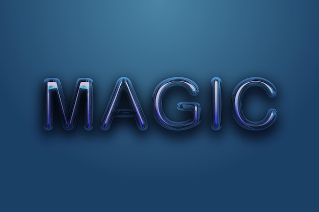 magic editable text effect