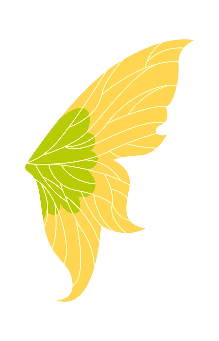 Vector magic elf wing icon vector illustration