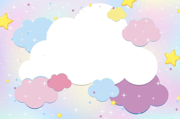 Magic fairy tale pastel sky background