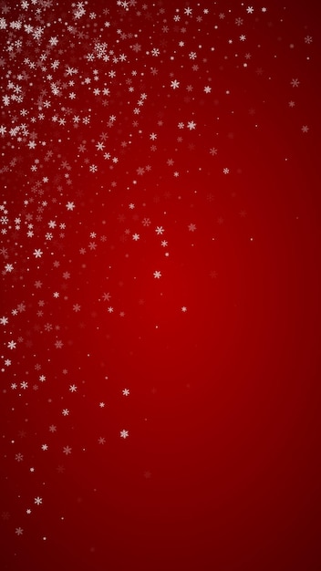 Magic falling snow christmas background Subtle flying snow flak