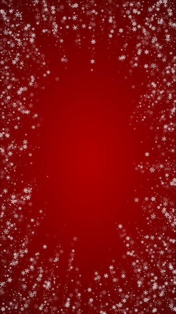 Magic falling snow christmas background Subtle flying snow flak