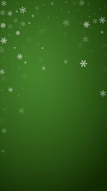 Vector magic falling snow christmas background subtle flying snow flak