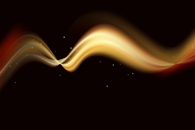 Magic glowing light swirl trail trace effect graphic concept for your design