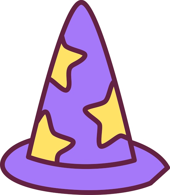 Вектор Волшебная шляпа со звездами
