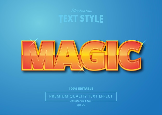 MAGIC Illustrator-teksteffect