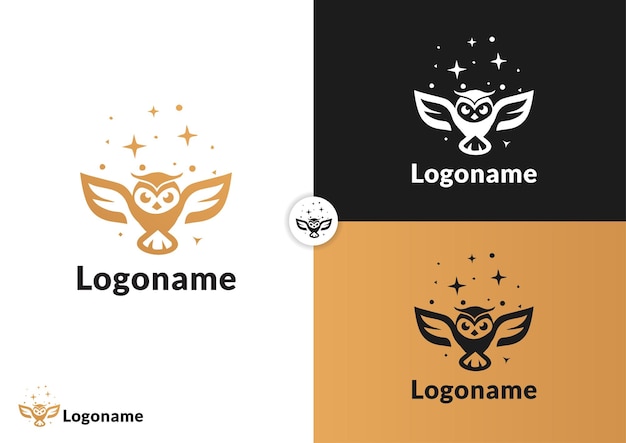 Magic owl logo design