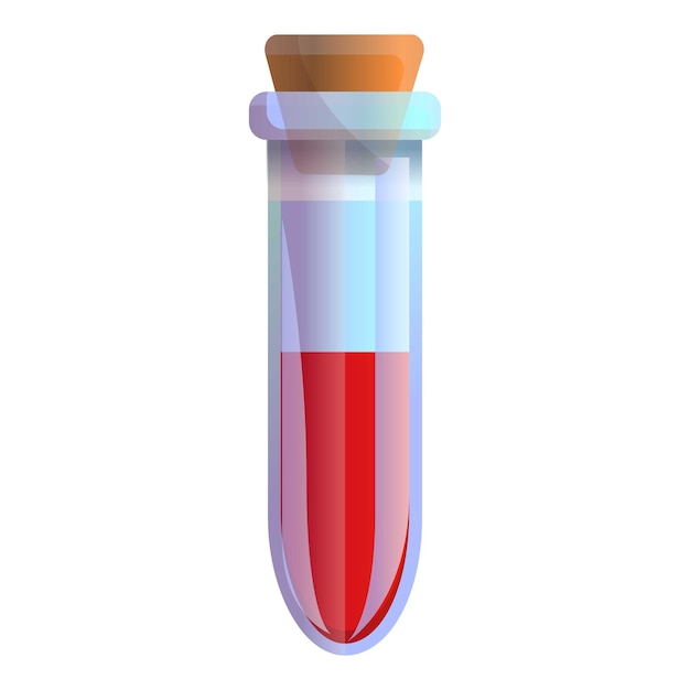 Magic potion tube icon Cartoon of magic potion tube vector icon for web design isolated on white background