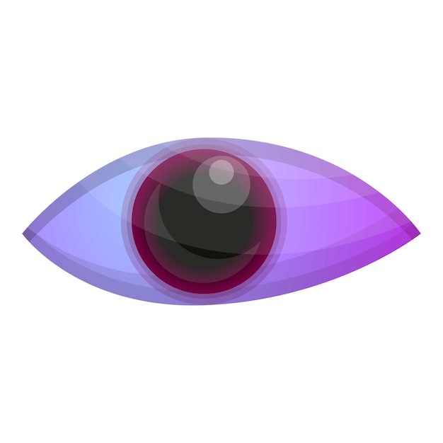 Magic purple eye icon cartoon of magic purple eye vector icon for web design isolated on white background