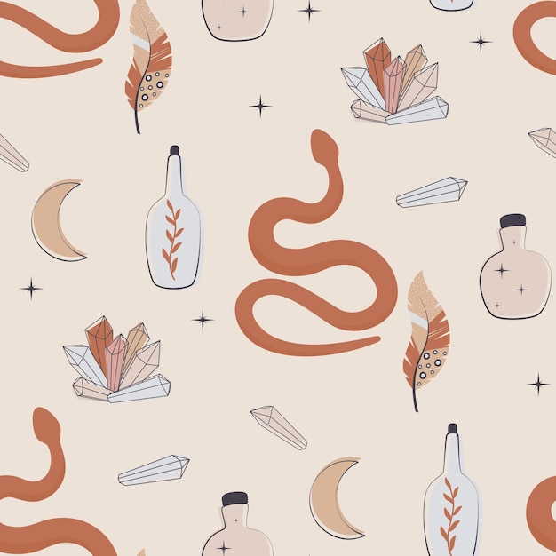 magic seamless pattern