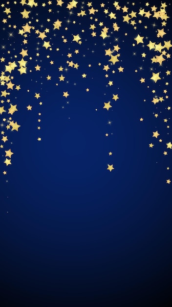 Magic stars vector overlay gold stars scattered around randomly falling down floating chaotic dreamy