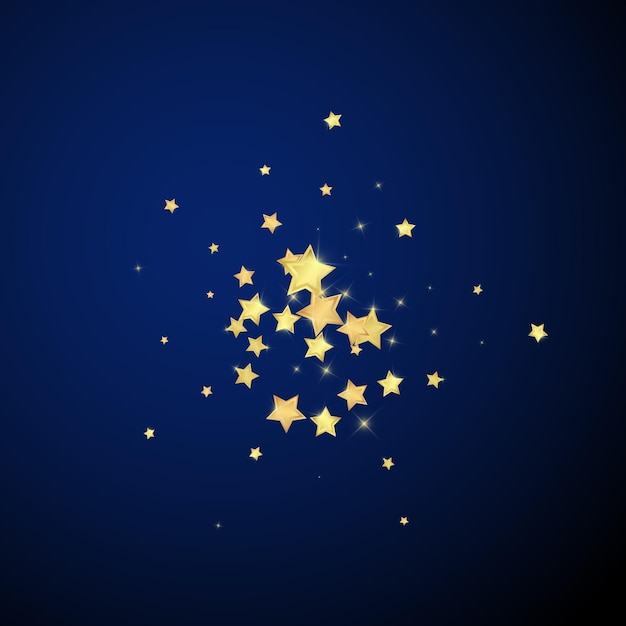 Vector magic stars vector overlay gold stars scattered