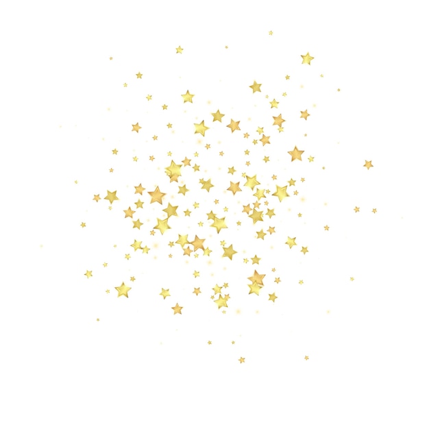 Magic stars vector overlay Gold stars scattered