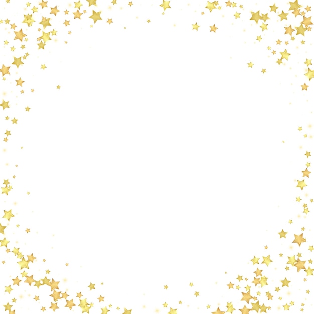 Vector magic stars vector overlay gold stars scattered