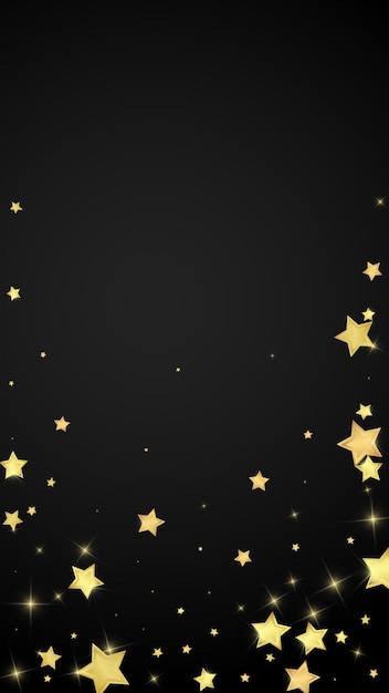 Magic stars vector overlay Gold stars scattered