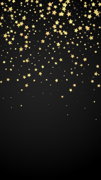 Magic stars vector overlay Gold stars scattered