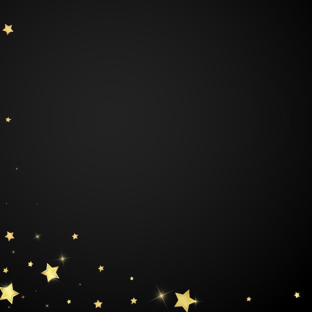 Magic stars vector overlay Gold stars scattered