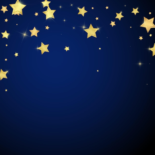 Magic stars vector overlay Gold stars scattered