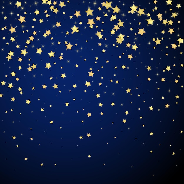 Magic stars vector overlay Gold stars scattered