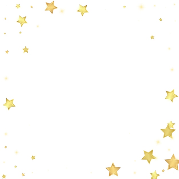 Magic stars vector overlay Gold stars scattered