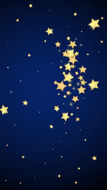 Vector magic stars vector overlay gold stars scattered