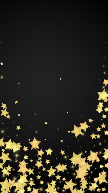 Magic stars vector overlay Gold stars scattered