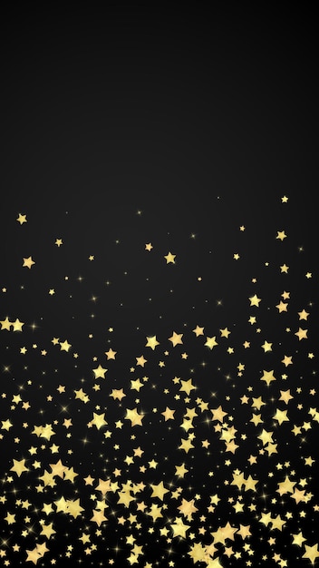 Sovrapposizione vettoriale di stelle magiche stelle d'oro sparse