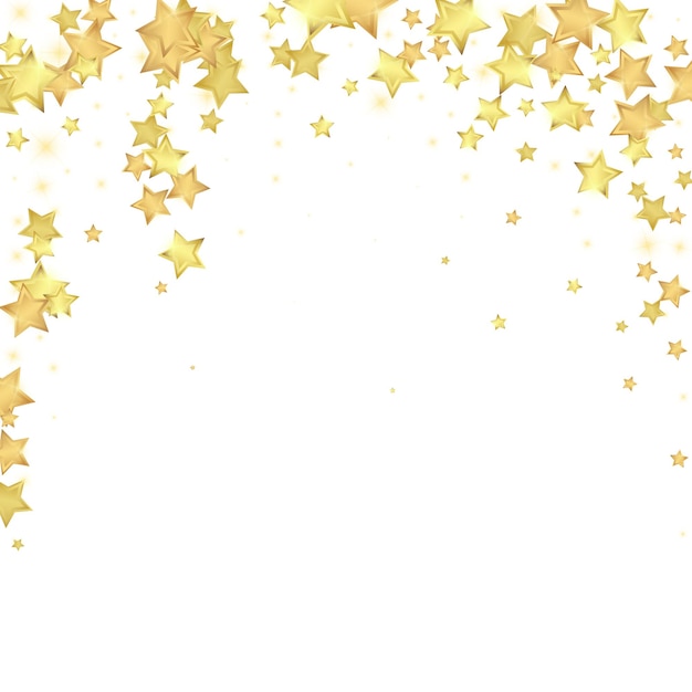 Magic stars vector overlay Gold stars scattered