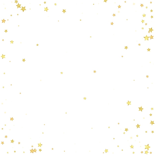 Magic stars vector overlay Gold stars scattered