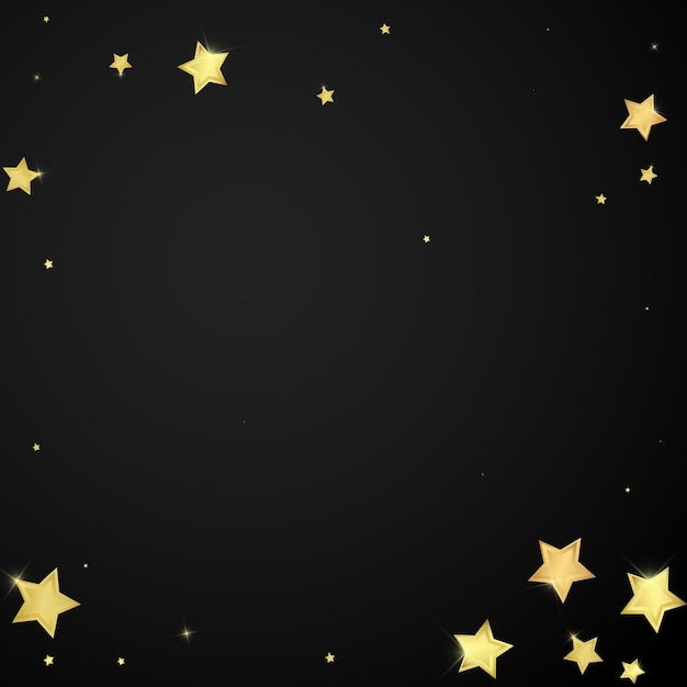 Magic stars vector overlay Gold stars scattered