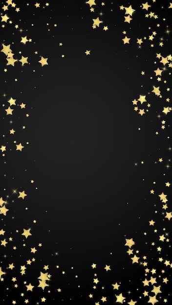 Magic stars vector overlay Gold stars scattered