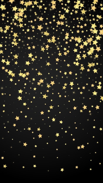 Magic stars vector overlay Gold stars scattered