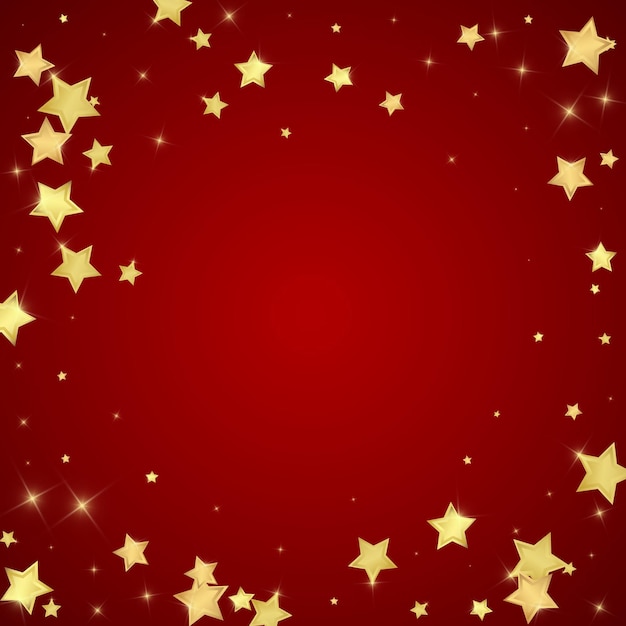 Вектор Волшебные звезды векторное наложение золотые звезды разбросаны